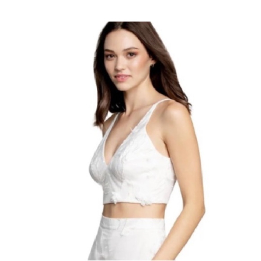 DRESS THE POPULATION NWT CAROLINA 3D BUTTERFLY Appliqué TOP Medium Formal Prom